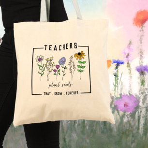Tote Bag Enseignants Plantes semences qui grandissent pour