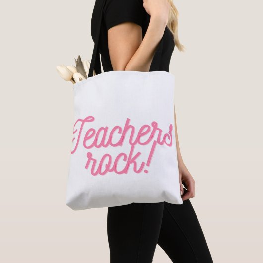 Tote Bag Enseignants Rock ! (De près)