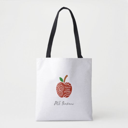 Tote Bag Enseigner Amour Inspirer (Devant)