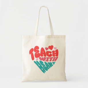 Tote Bag Enseigner avec cœur