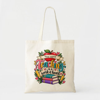 Tote Bag Enseigner est une œuvre du cœur
