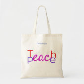 Tote Bag Enseigner la paix Thunder_Cove (Devant)