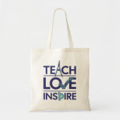 Tote Bag Enseigner l'amour Inspiration de l'enseignant (Devant)
