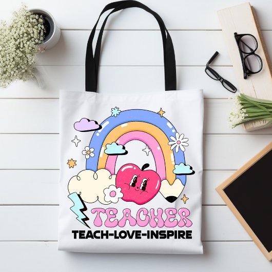 Tote Bag Enseigner l'amour Inspirer l'appréciation de l'ens