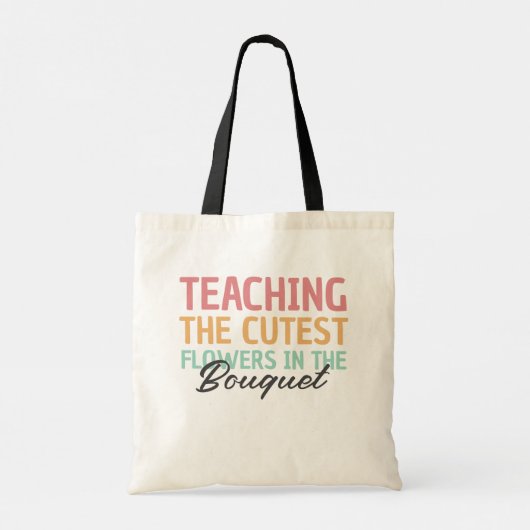 Tote Bag Enseigner Les Fleurs Les Plus Cuttes Enseignant (Dos)