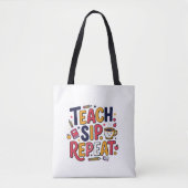 TOTE BAG ENSEIGNER. SIP. RÉPÉTER (Devant)