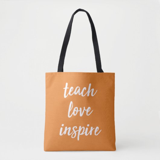 Tote Bag Enseignez l'amour inspirent | expression inspirée (Devant)