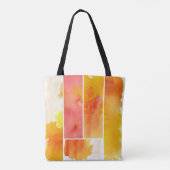 Tote Bag Ensemble d'aquarelle abstraite peint à la main (Dos)
