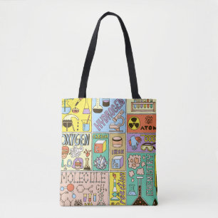 Tote Bag Ensemble de bannières de sciences de la chimie. M