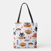 Tote Bag Ensemble de chats mignons illustration design vint (Dos)
