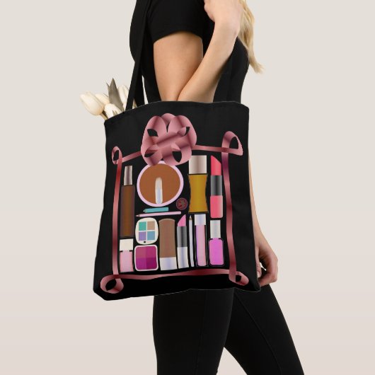 Tote Bag Ensemble de cosmétiques (De près)