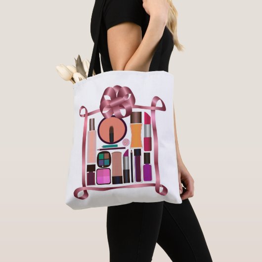 Tote Bag Ensemble de cosmétiques (De près)