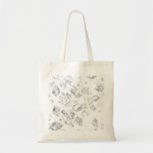 Tote Bag Ensemble de dossiers botaniques élégants (Devant)