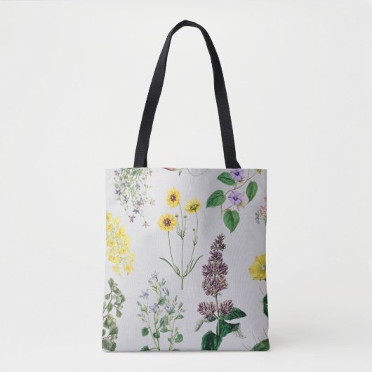 Tote Bag Ensemble de fleurs vintage (Devant)