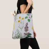 Tote Bag Ensemble de fleurs vintage (De près)