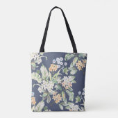Tote Bag ensemble de haute qualité de fleurs d'aquarelle (Dos)