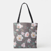 Tote Bag ensemble de haute qualité de fleurs d'aquarelles d (Dos)