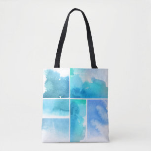 Tote Bag Ensemble de l'abrégé sur 2 peints à la main