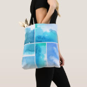 Tote Bag Ensemble de l'abrégé sur 2 peints à la main (De près)