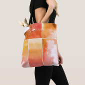 Tote Bag Ensemble de l'abrégé sur 4 peints à la main (De près)