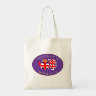 Tote Bag Ensemble de thé Union Jack Coronation King Charles