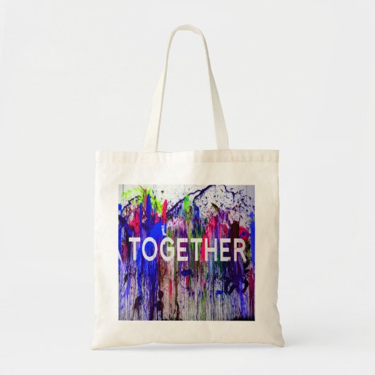 Tote Bag Ensemble ensemble amour coloré (Devant)