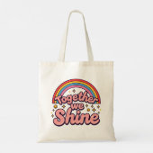 Tote Bag Ensemble Nous Brillons – Citation Rétro Fierté Arc (Dos)