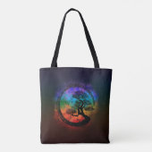 Tote Bag Enso Zen Circle et Bonsai Tree Nebula (Dos)