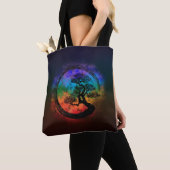 Tote Bag Enso Zen Circle et Bonsai Tree Nebula (De près)