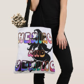 Tote Bag ENSORCELER ET CONTRARIER pour la païenne de grande (De près)