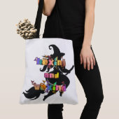 Tote Bag ENSORCELER ET TOURMENTER pour la païenne de grande (De près)