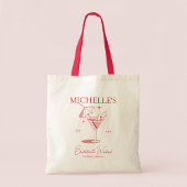 Tote Bag Enterrement de vie de jeune fille cocktail rétro