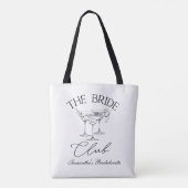 Tote Bag Enterrement de vie de jeune fille  Mariage (Dos)