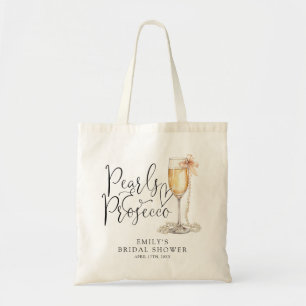 Tote Bag Enterrement de vie de jeune fille Perles et Prosec