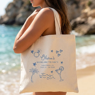 Tote Bag Enterrement de vie de jeune fille sur la plage Fil