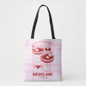 Tote Bag Enterrements de vie de jeune fille Bikinis et Mart (Devant)