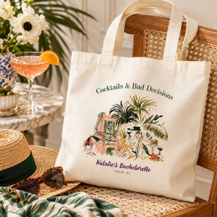 Tote Bag Enterrements de vie de jeune fille Cocktails & Mau