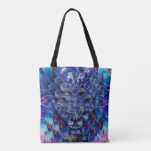 Tote Bag Entité d'yeux virtuels (Dos)