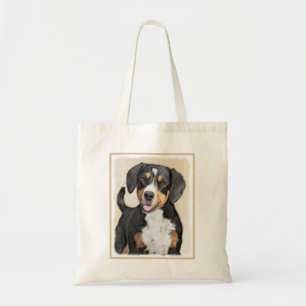 Tote Bag Entlebucher Mountain Dog Peinture - Art original