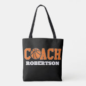 Tote Bag Entraîneur de basket-ball (Dos)