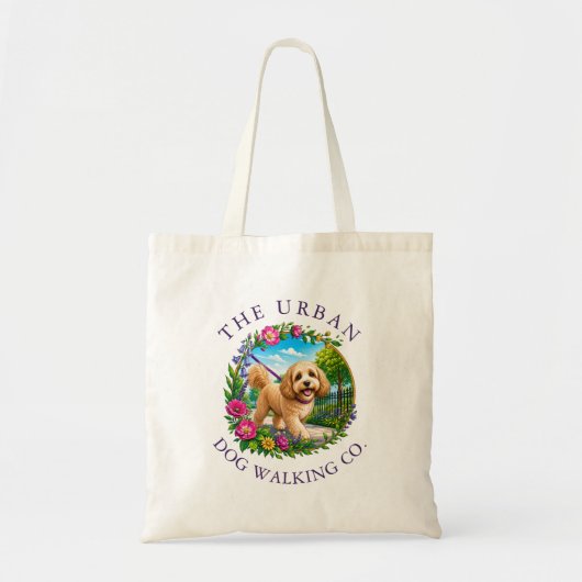 Tote Bag Entraîneur de marche pour chien Cockapoo  (Devant)