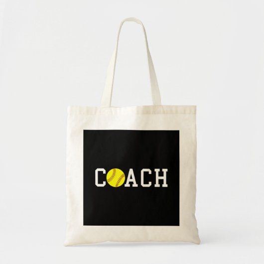 Tote Bag Entraîneur Fast-pitch Softball Impression d'idée c (Devant)