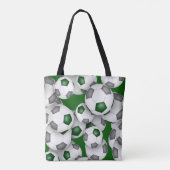 Tote Bag entraîneur pratique cadeaux vert gris balle de foo (Dos)