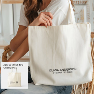 Tote Bag Entreprise Minimaliste Personnalisée