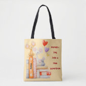 Tote Bag Entrer Dans Une Nouvelle Aventure En Couinant (Devant)