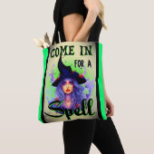 Tote Bag Entrez pour un sort _ Halloween (De près)