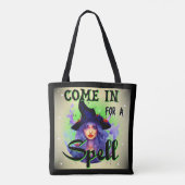 Tote Bag Entrez pour un sort _ Halloween (Dos)