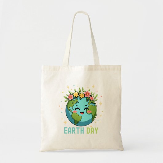 Tote Bag Environnement jour des terres Terre mignonne Avec (Devant)