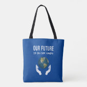 Tote Bag Environnement Notre Avenir Est Dans Nos Mains Plan (Dos)
