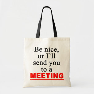 Tote Bag Envoyez-vous à un humour sarcastique de bureau de